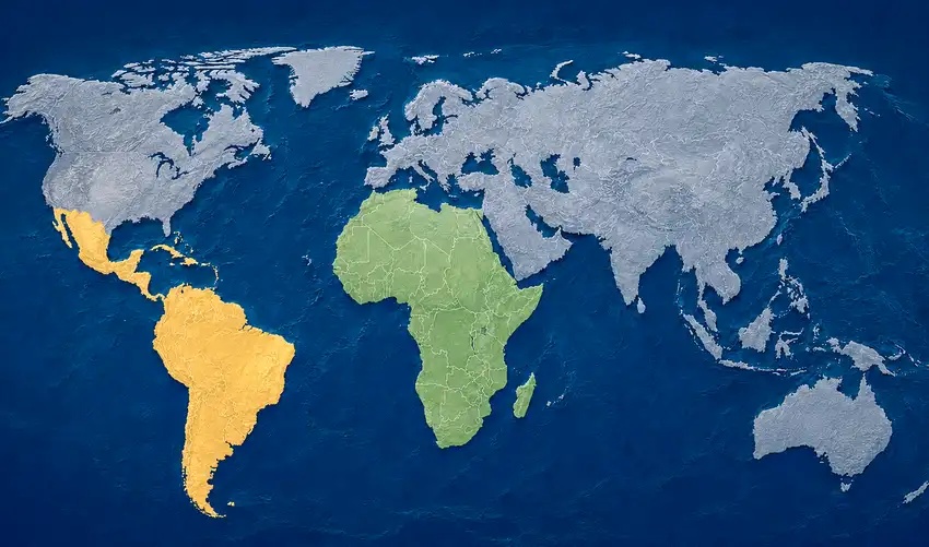 El nuevo mapamundi tras histórica votación de la ONU